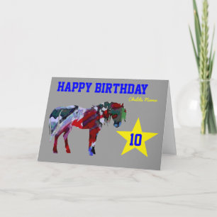 Carte Anniversaire de Pony Cute - Carte Anniversai