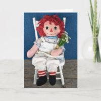 Anniversaire de poupée et de marguerite de chiffon