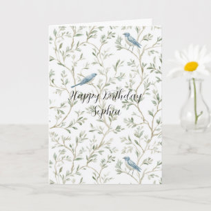 Carte Anniversaire de Pretty Blue Birds