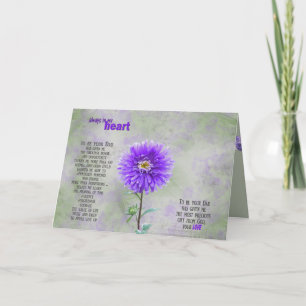 Carte Anniversaire de Purple Dahlia de Papa