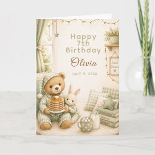 Carte Anniversaire de Pyjama Confortable