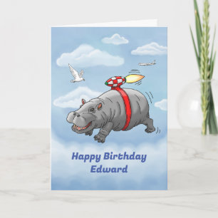 Carte Anniversaire de Rocket Hippo