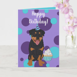 Carte Anniversaire de Rottweiler