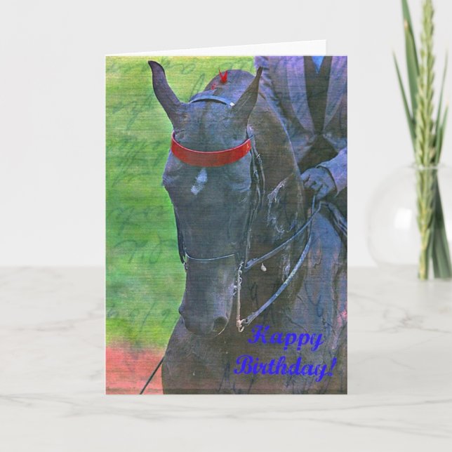 Carte Anniversaire de Saddlebred (Devant)