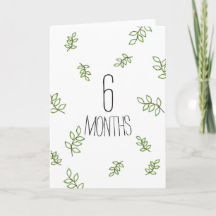 Carte Anniversaire de six mois