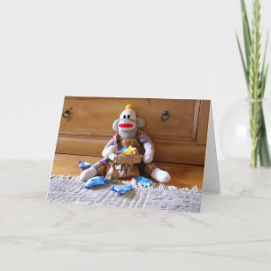 Carte Anniversaire de SockMonkey