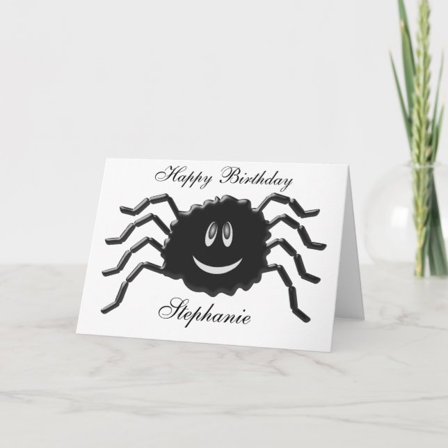 Carte Anniversaire de Spider (Devant)