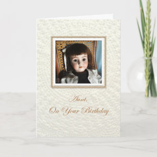 Carte Anniversaire de tante Frances Poupée