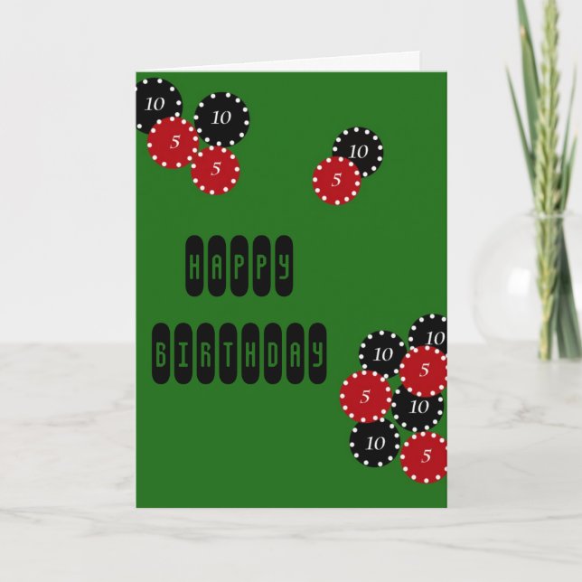 Carte Anniversaire de tisonnier (Devant)