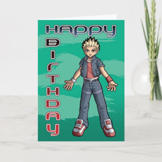 Carte Anniversaire De Type De Manga Zazzle Ch