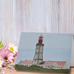 Carte Anniversaire de voyage Phare Portugal Amusement Ph