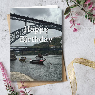 Carte Anniversaire de voyage Porto Portugal Photo amusan