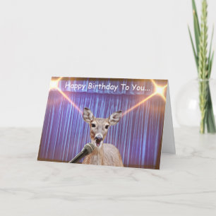 Carte Anniversaire Deer Stage