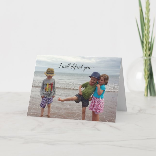 CARTE ANNIVERSAIRE DÉFENDRE (Devant)