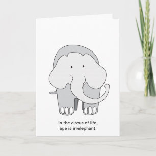 Carte Anniversaire d'éléphant