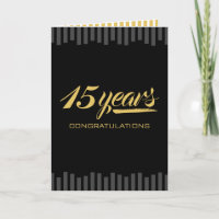 Carte anniversaire d'employé de jalon couleur pers