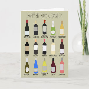 Carte Anniversaire des amateurs de vin