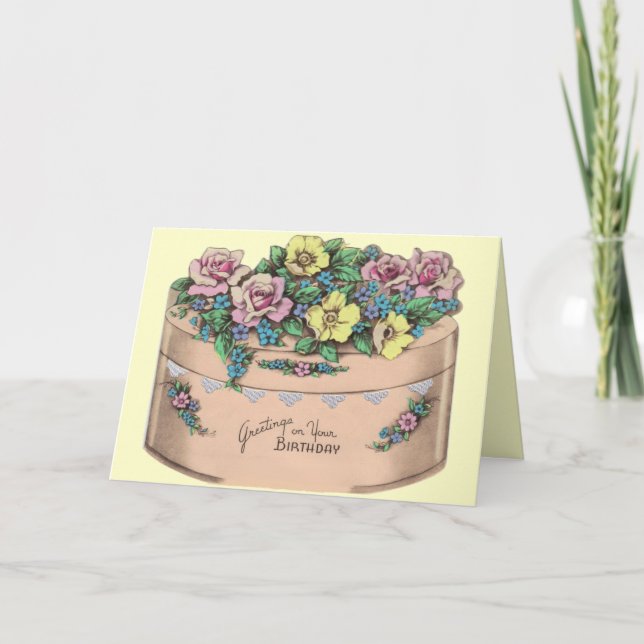 Carte Anniversaire des années 1940 (Devant)