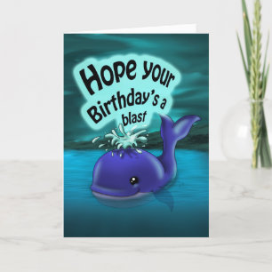 Carte Anniversaire des baleines