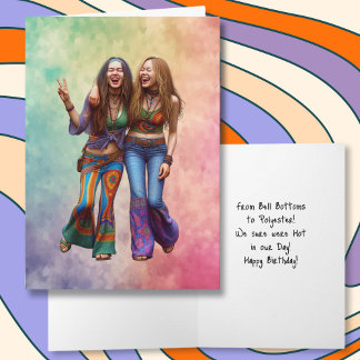 Carte Anniversaire des Boomers amusants | Hippies