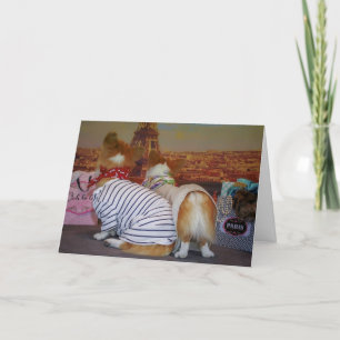 Carte Anniversaire des bosses et des corgi de Dawg