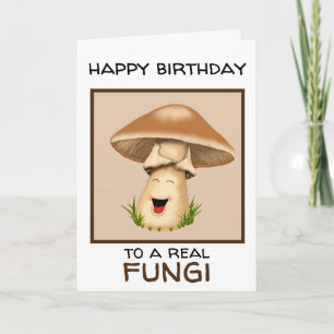 Carte Anniversaire des champignons