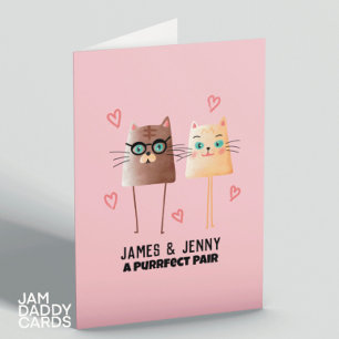 Carte Anniversaire des chats mignons