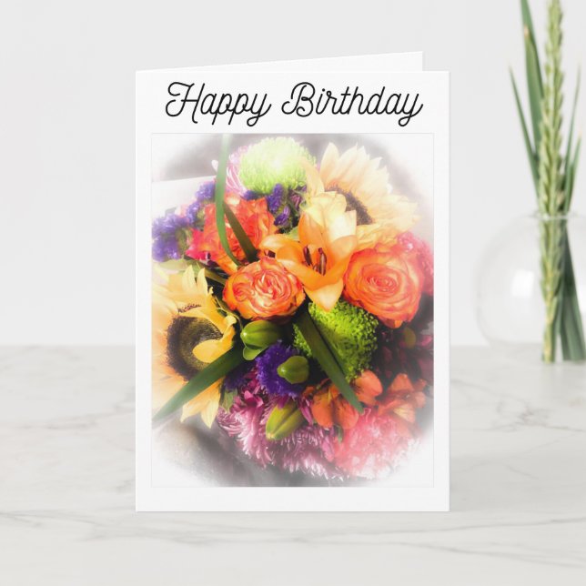 Carte Anniversaire des congés d'automne (Devant)