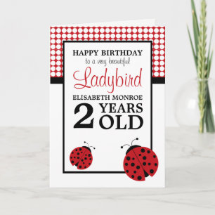 Carte Anniversaire des enfants de Red Ladybug