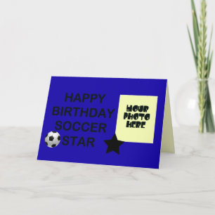 Carte Anniversaire des étoiles de football