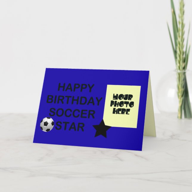 Carte Anniversaire des étoiles de football (Devant)