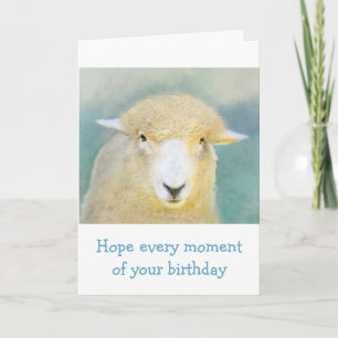 Carte Anniversaire des moutons doux
