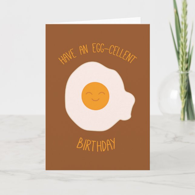 Carte Anniversaire des oeufs (Devant)