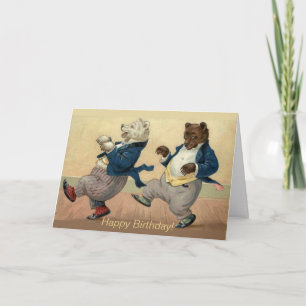 Carte Anniversaire des vieux amis fous