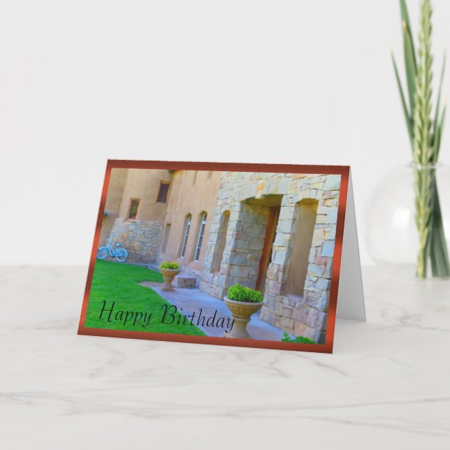 Carte Anniversaire d'établissement vinicole et de (Devant)