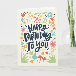Carte Anniversaire d'été