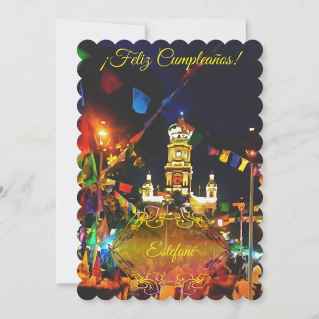 Carte Anniversaire Dia de Los Muertos PV-190130 (Devant)