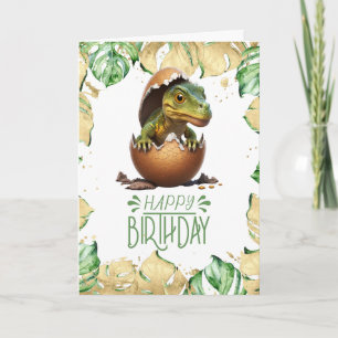 Carte Anniversaire Dinosaur Baby Roar Jurassic Card