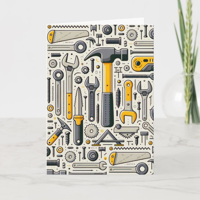 Carte Anniversaire do-it-yourself outil (Devant)