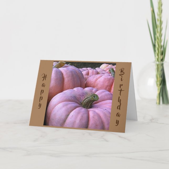CARTE **ANNIVERSAIRE D'OCTOBRE** REMERCIEMENTS POUR "VOU (Devant)