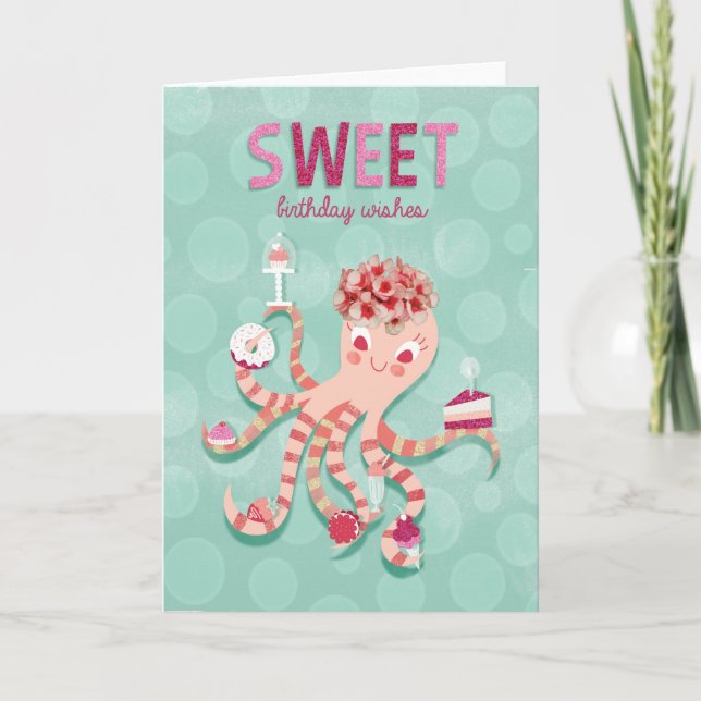 Carte Anniversaire doux (Devant)