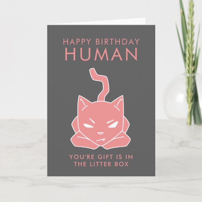 Carte Anniversaire drôle d'amoureux de les chats (Devant)