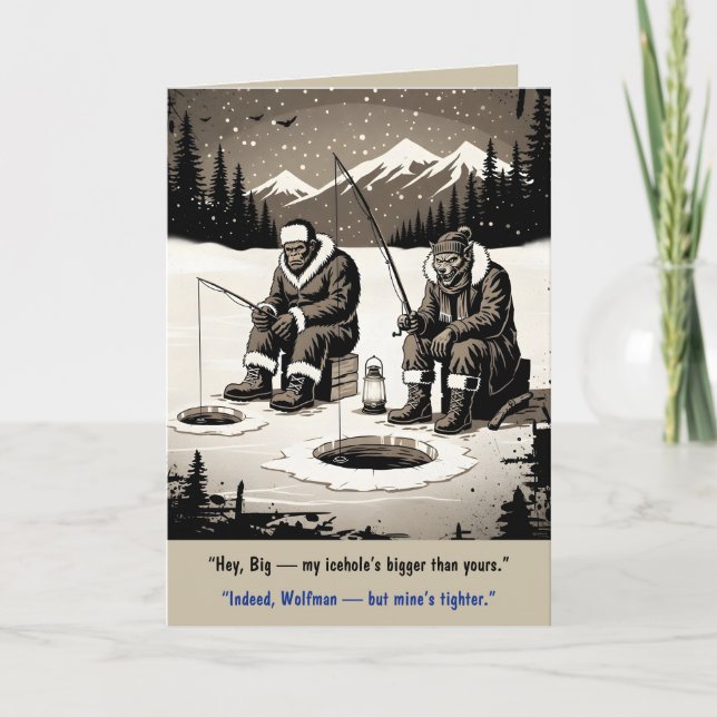 Carte Anniversaire drôle de Bigfoot (Devant)