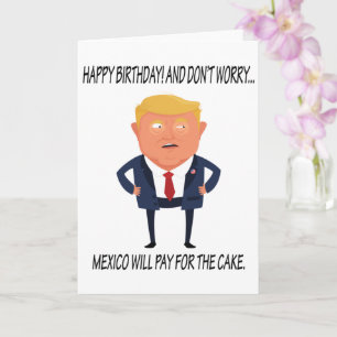 Carte Anniversaire drôle de Trump