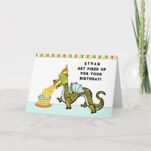 Carte Anniversaire drôle du dragon