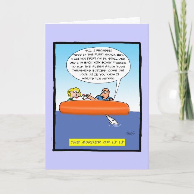 Carte Anniversaire Drôle - Le Meurtre De Li Li (Devant)