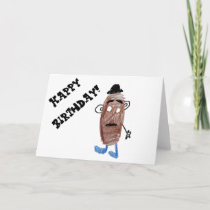Carte Anniversaire - Drôle Potato Personne Jouet - Blank