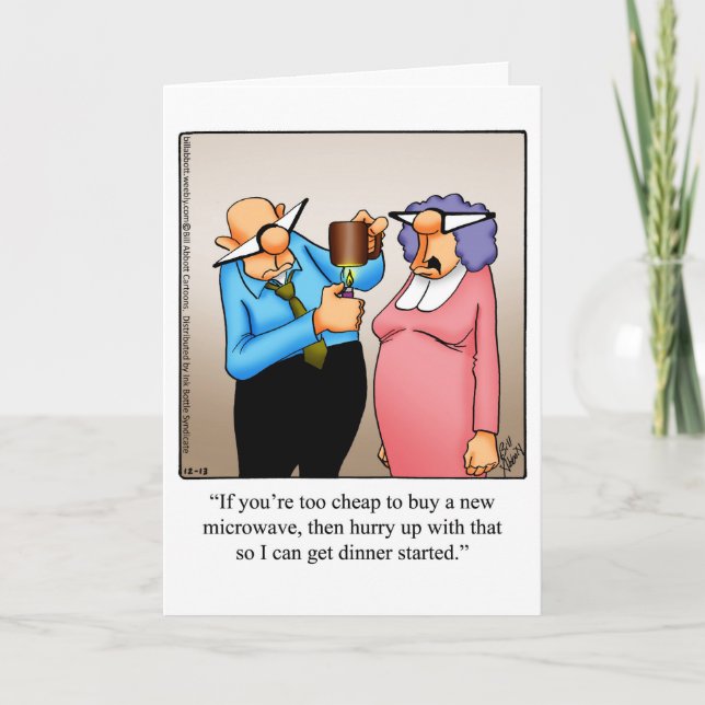 Carte Anniversaire Drôle Pour Un Couple Favori (Devant)