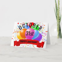 Anniversaire du 31 octobre
