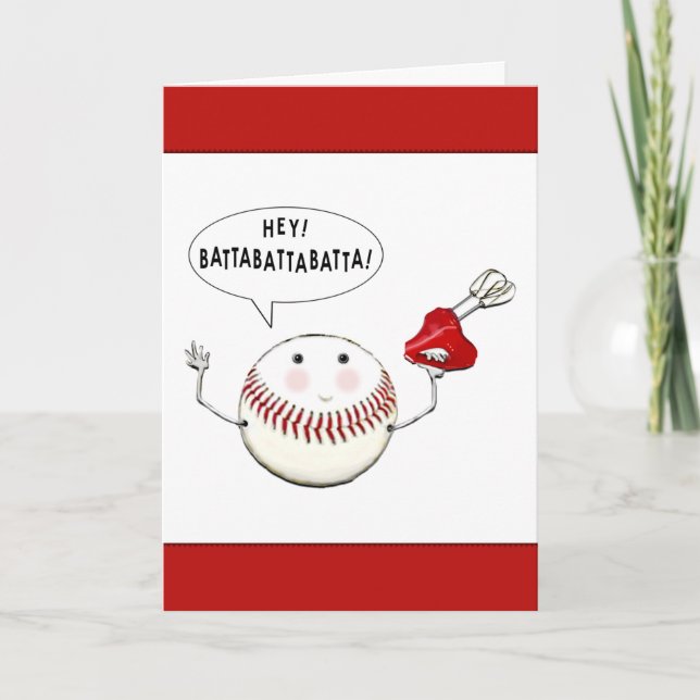 Carte Anniversaire du baseball (Devant)